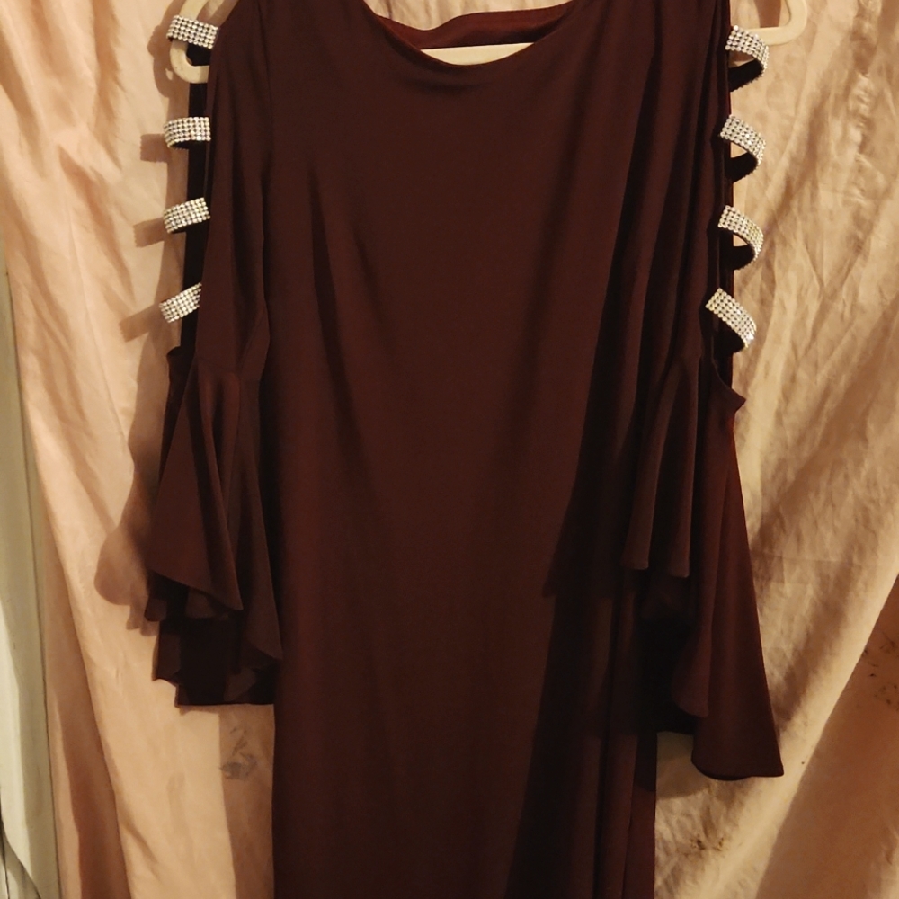 MSK burgundy XS Dress